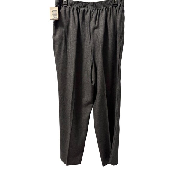 BonWorth Womens Dark Gray Elastic Waist Pull-On Pants Sz PL pants. NWT - Picture 5 of 12